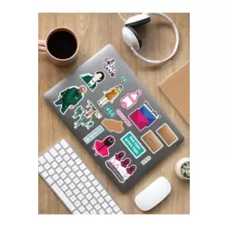 Squid Game Laptop Notebook Tablet Sticker Set Sticker Set - ARSET25A