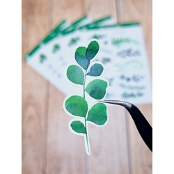 LF01 - Flower & Leaf Temalı Laptop, Notebook, Tablet, Telefon, Ajanda Sticker Seti
