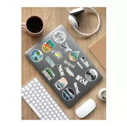Travel Laptop Notebook Tablet Sticker Set Sticker Set - ARSET24C