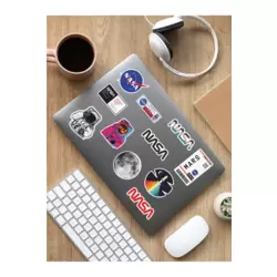 Nasa Temalı Defter Ajanda Planner Laptop Notebook Tablet Sticker Set - ARSET7A