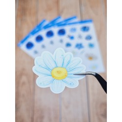 LF15 - Flower & Leaf Temalı Laptop, Notebook, Tablet, Telefon, Ajanda Sticker Seti