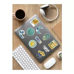 V-Gogh Temalı Laptop Notebook Tablet Sticker Set - ARSET6C