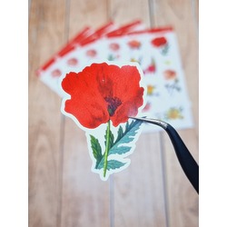 LF36 - Flower & Leaf Temalı Laptop, Notebook, Tablet, Telefon, Ajanda Sticker Seti