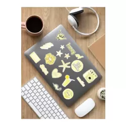 Vsco Yellow Laptop Notebook Tablet Sticker Set Sticker Set - ARSET17B