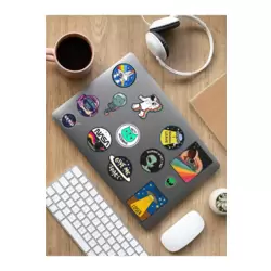 Space Uzay Laptop Notebook Tablet Sticker Set Sticker Set - ARSET32L