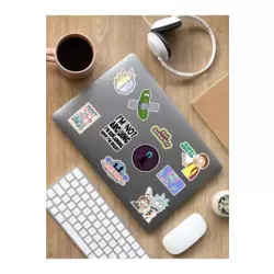 Ricky and Morty Temalı Laptop Notebook Tablet Sticker Set - ARSET3B