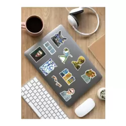 V-Gogh Temalı Laptop Notebook Tablet Sticker Set - ARSET6B
