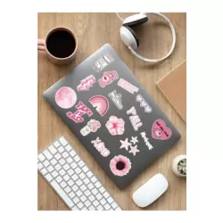 Vsco Pink Laptop Notebook Tablet Sticker Set Sticker Set - ARSET20A