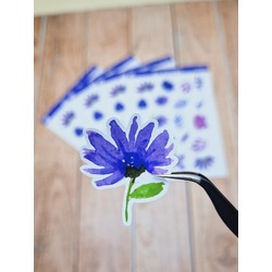 LF40 - Flower & Leaf Temalı Laptop, Notebook, Tablet, Telefon, Ajanda Sticker Seti