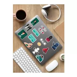 Squid Game Laptop Notebook Tablet Sticker Set Sticker Set - ARSET25F
