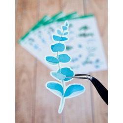 LF02 - Flower & Leaf Temalı Laptop, Notebook, Tablet, Telefon, Ajanda Sticker Seti
