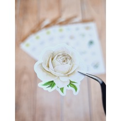 LF32 - Flower & Leaf Temalı Laptop, Notebook, Tablet, Telefon, Ajanda Sticker Seti