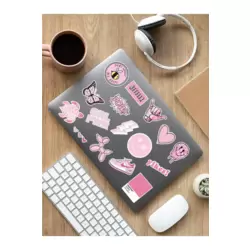 Vsco Pink Laptop Notebook Tablet Sticker Set Sticker Set - ARSET20B