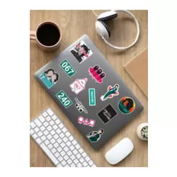 Squid Game Laptop Notebook Tablet Sticker Set Sticker Set - ARSET25C
