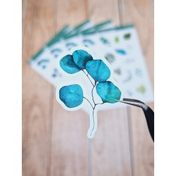 LF18 - Flower & Leaf Temalı Laptop, Notebook, Tablet, Telefon, Ajanda Sticker Seti