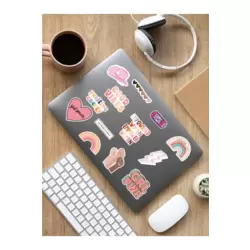 Girl Power Temalı Laptop Notebook Tablet Sticker Set - ARSET9A