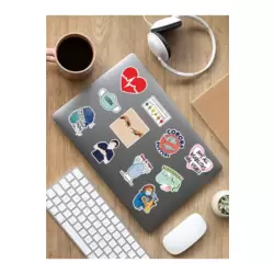  Doktor Medicine Temalı Laptop Notebook Tablet Sticker Set - ARSET11D