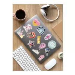 Good Vibes Temalı Laptop Notebook Tablet Sticker Set - ARSET13E