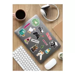Game Temalı Laptop Notebook Tablet Sticker Set - ARSET12B