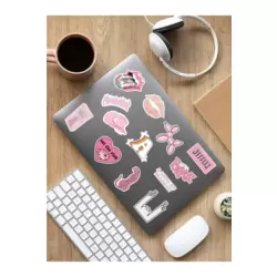 Good Vibes Temalı Laptop Notebook Tablet Sticker Set - ARSET13B