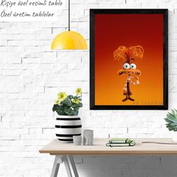 (KİŞİYE ÖZEL  RESİMLİ TABLO)( ÖZEL TASARIMLI TABLOLAR)21x30  ÇERÇEVELİ