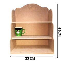 45x35cm 
  Raflar 12mm 
  Yanlar ve sırtı 6mm 
  1.sınıf MDF 
 