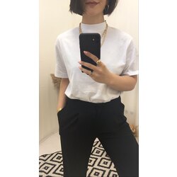 BEYAZ DİK YAKA BASIC TİŞÖRT