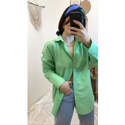 YEŞİL OVERSİZE GÖMLEK