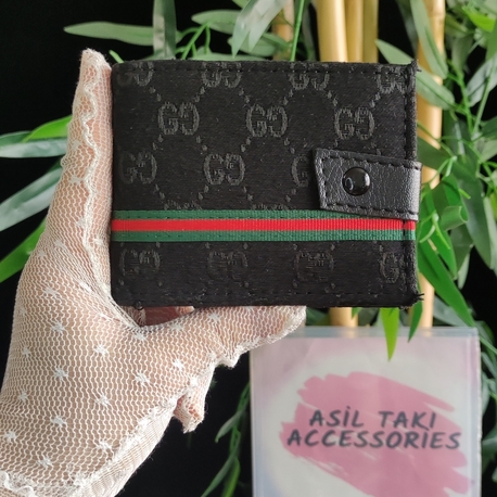 55 - Minimal İnce Erkek-kadın - Unisex Kartlık | Hafif, Şık ve Günlük Kullanım – Siyah