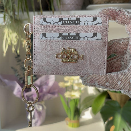 Minimal İnce Ladın Kartlık | Hafif, Şık ve Günlük Kullanım – Pembe