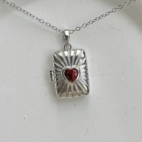 Silver Kitap Kapaklı Kolye 