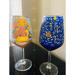  Van Gogh Tasarımlı Şarap Kadehi