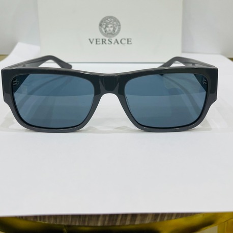 VERSACE SİYAH ÇERÇEVE MAVİ ŞEFFAF CAM