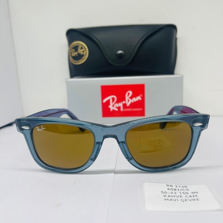 RAYBAN RB-2140 MAVİ ÇERÇEVE KAHVE CAM UNİSEX