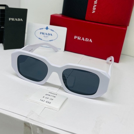 PRADA BEYAZ ÇERÇEVE SİYAH ŞEFFAF CAM