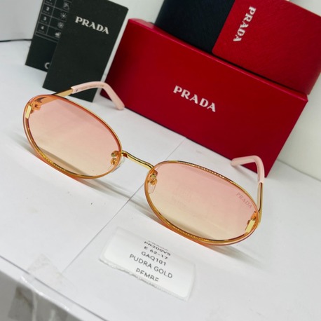 PRADA GOLD ÇERÇEVE PUDRA ŞEFFAF CAM