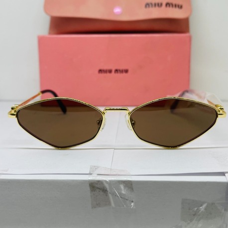 MIU GOLD ÇERÇEVE KAHVE ŞEFFAF CAM