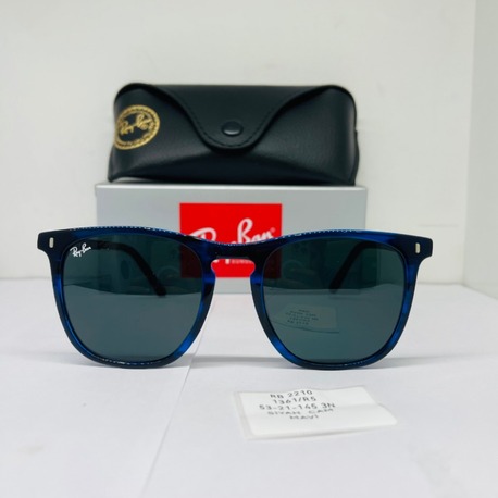 RAYBAN RB-2210 MAVİ ÇERÇEVE SİYAH CAM UNİSEX