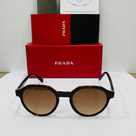 PRADA SİYAH ÇERÇEVE KAHVE ŞEFFAF CAM
