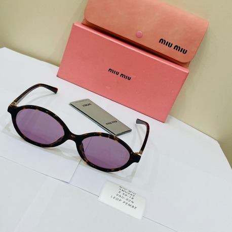 MIU LEOPAR ÇERÇEVE LİLA ŞEFFAF CAM