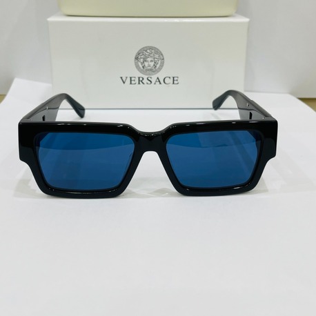 VERSACE SİYAH ÇERÇEVE MAVİ ŞEFFAF CAM