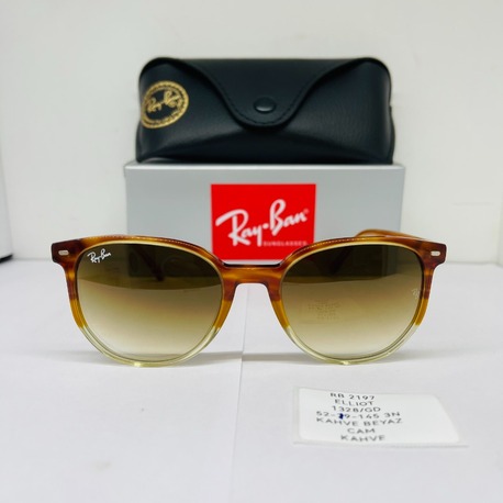 RAYBAN RB-2197 KAHVE ÇERÇEVE BEYAZ CAM UNİSEX
