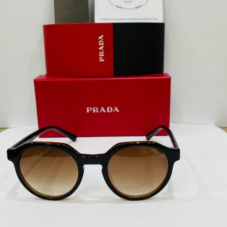 PRADA SİYAH ÇERÇEVE KAHVE ŞEFFAF CAM