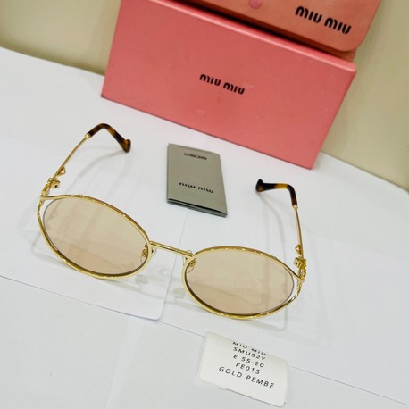 MIU GOLD ÇERÇEVE SARI ŞEFFAF CAM