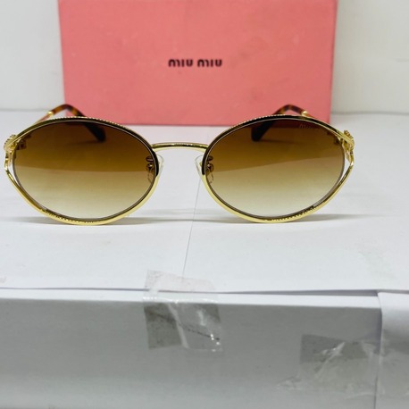 MIU GOLD ÇERÇEVE KAHVE ŞEFFAF CAM