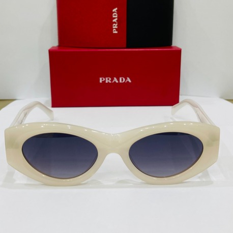 PRADA BEYAZ ÇERÇEVE SİYAH ŞEFFAF CAM