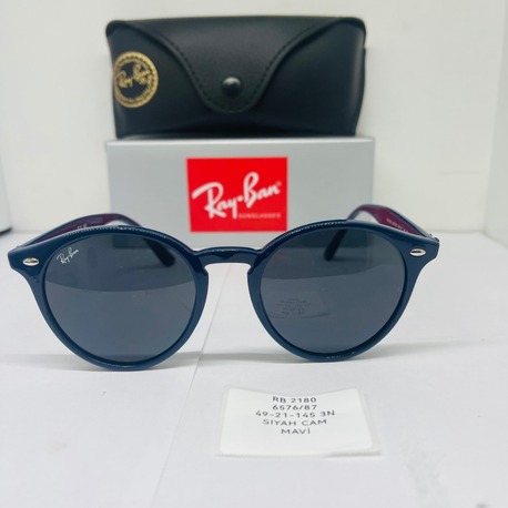 RAYBAN RB-2180 MAVİ ÇERÇEVE SİYAH CAM ERKEK