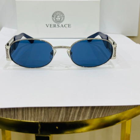 VERSACE MAVİ ÇERÇEVE MAVİ ŞEFFAF CAM