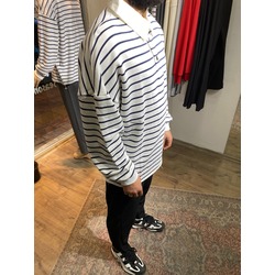Polo Yaka çizgili SweatShirt