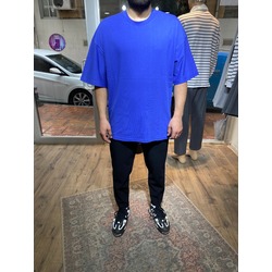 SAKS MAVİ RENK OVERSİZE  BASİC